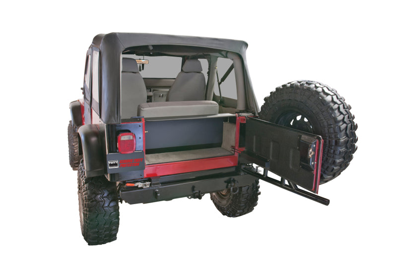 Tuffy Products Tuffy Yj Tailgate Security Enclosure- 01Blk 8795 Yj Wg