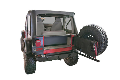 Tuffy Products Tuffy Yj Tailgate Security Enclosure- 01Blk 8795 Yj Wg