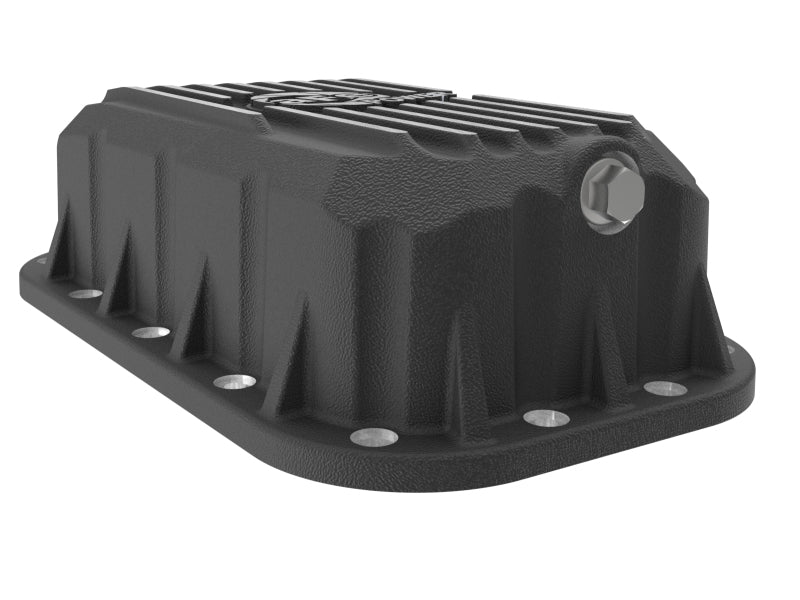 aFe POWER Pro Series Engine Oil Pan Black w/ Machined Fins Jeep Wrangler (JK) 12-18 V6-3.6L