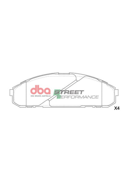 DBA 92-97 Nissan Patrol GQ EFI (w/Twin Piston Calipers) SP Performance Front Brake Pads