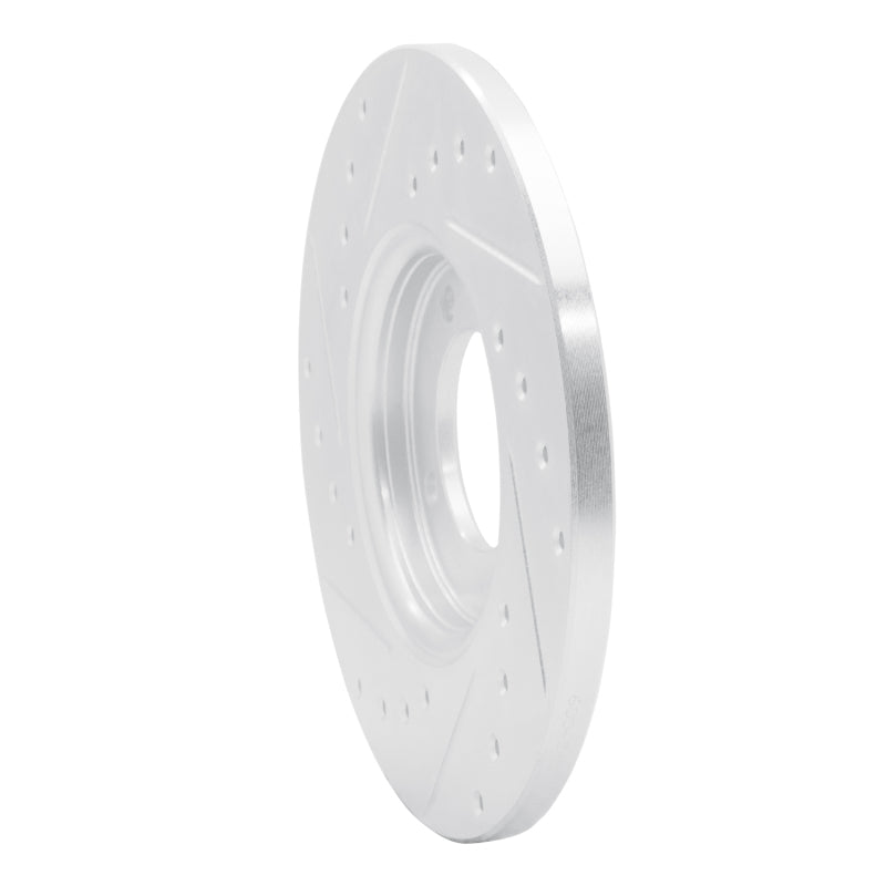 R1 Concepts R1 63-86 Ford Cortina Front Right Drilled & Slotted Silver Brake Rotor
