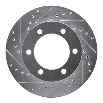 R1 Concepts R1 95-04 Toyota 4Runner Front Left Drilled & Slotted Silver Brake Rotor