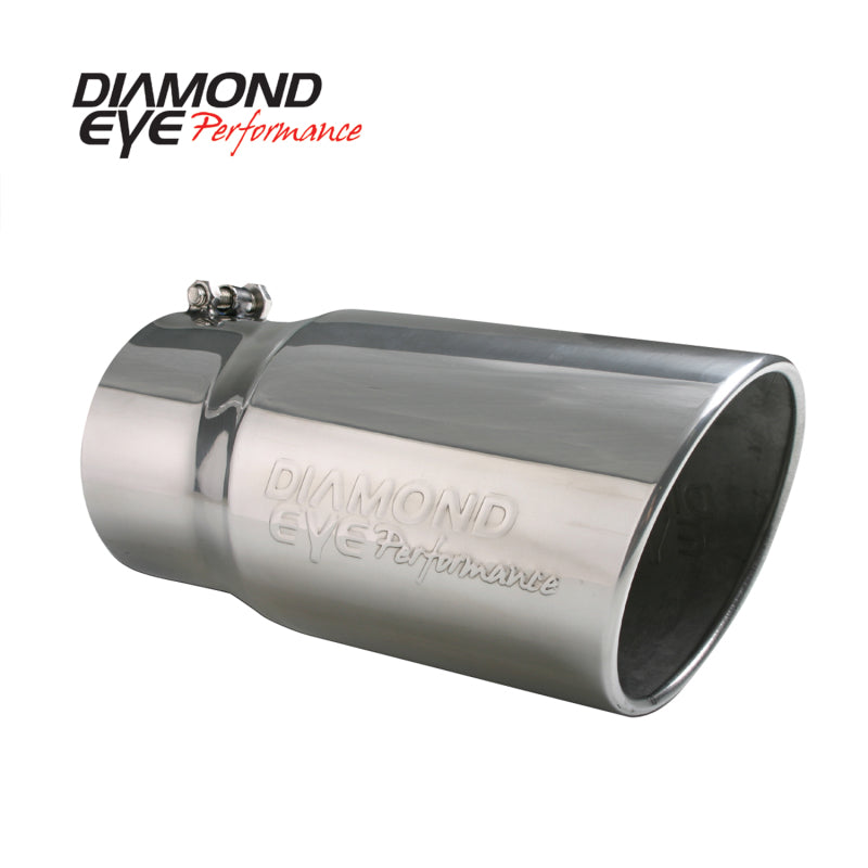 Diamond Eye Performance Diamond Eye TIP 4in-5inX12in BOLT-ON ROLLED ANGLE 15-DEGREE ANGLE CUT: EMBOSSED DIAMOND EYE
