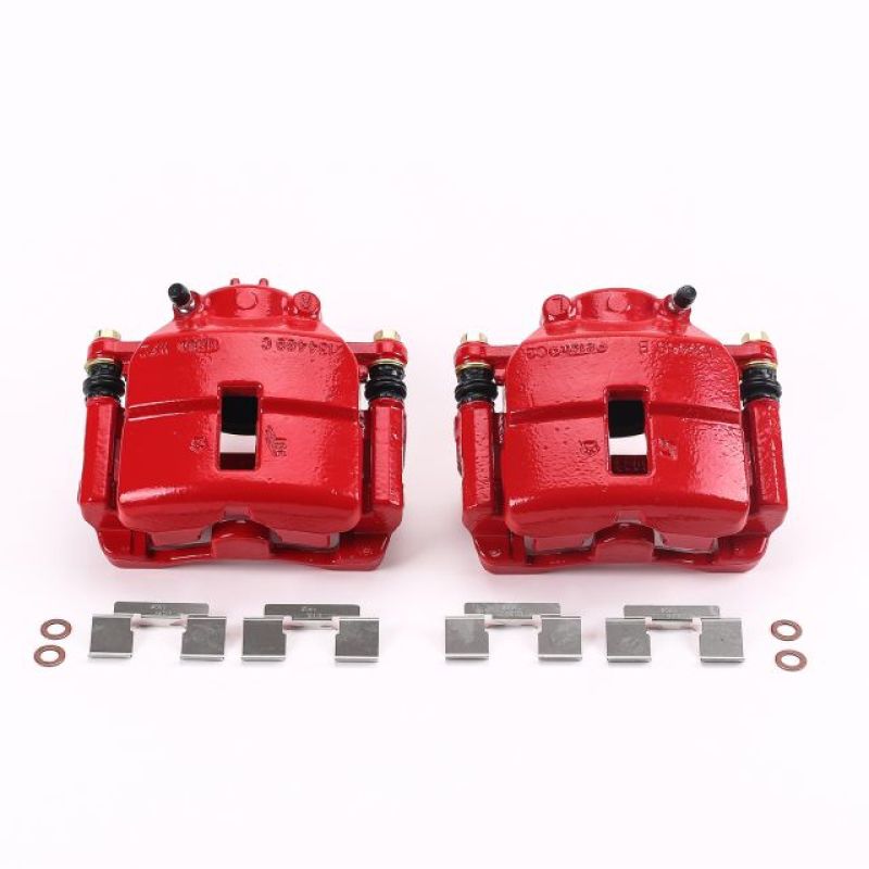 PowerStop Power Stop 01-10 Chrysler PT Cruiser Front Red Calipers w/Brackets - Pair