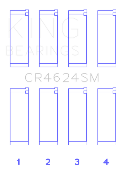 King Engine Bearings Hyundai G4Ke/G4Kc (Size +1.0mm) Connecting Rod Bearing Set