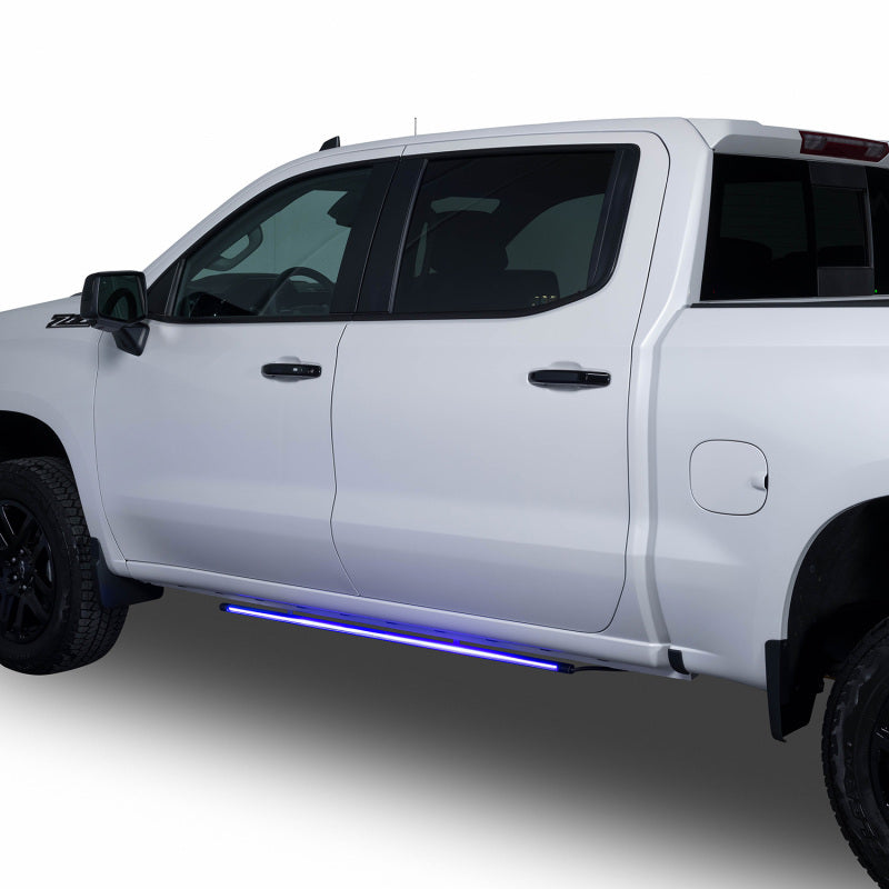 Putco 15-24 Chevrolet Silverado HD Blade Rocker Kits Sideliners - Red/Blue w/ White Override