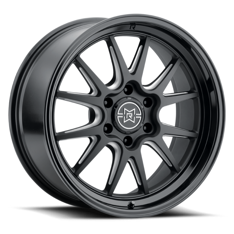 Raised Wheels Method Raised MR802 20x12 / 5x5 BP / -40mm Offset / 71.5mm Bore - Double Black Milled Wheel
