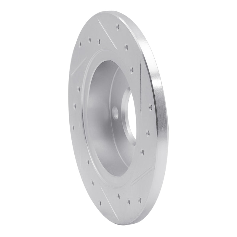 R1 Concepts R1 78-90 Dodge Charger Front Left Drilled & Slotted Silver Brake Rotor