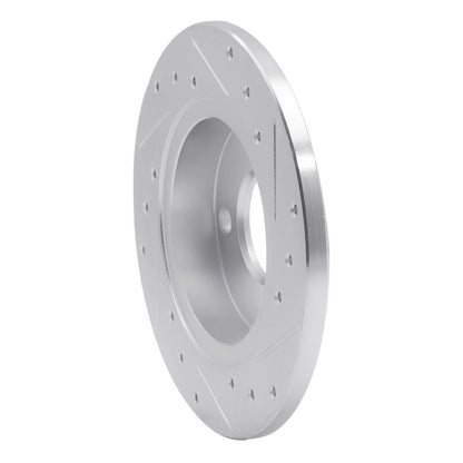 R1 Concepts R1 78-90 Dodge Charger Front Left Drilled & Slotted Silver Brake Rotor