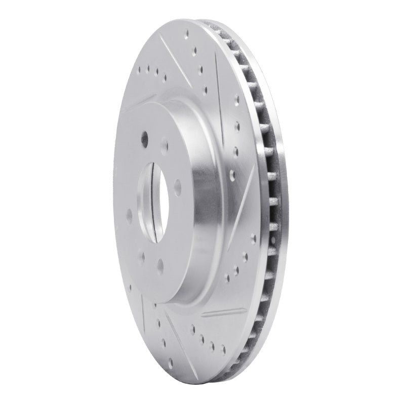 R1 Concepts R1 12-23 Hyundai ACCENT Front Right Drilled & Slotted Silver Brake Rotor