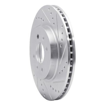 R1 Concepts R1 12-23 Hyundai ACCENT Front Right Drilled & Slotted Silver Brake Rotor
