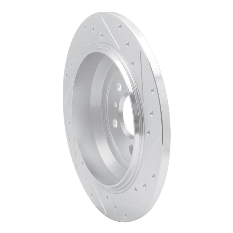 R1 Concepts R1 06-12 Mercedes-Benz R500 Rear Left Drilled & Slotted Silver Brake Rotor