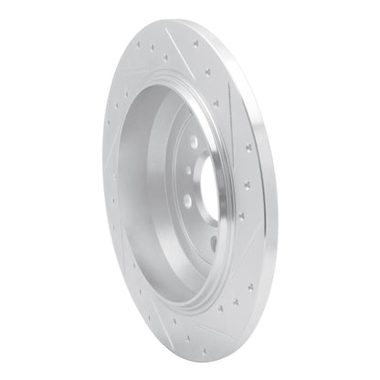 R1 Concepts R1 06-12 Mercedes-Benz R500 Rear Left Drilled & Slotted Silver Brake Rotor
