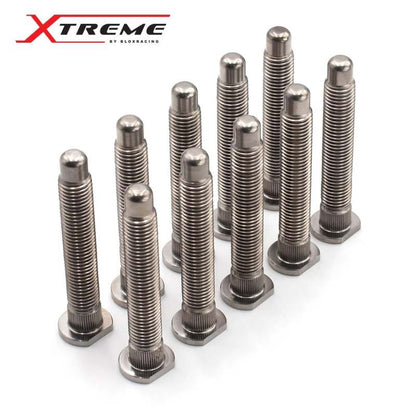 BLOX Racing Titanium Extended Wheel Studs M12X1.5mm Single Piece Honda Fitment - Burnt