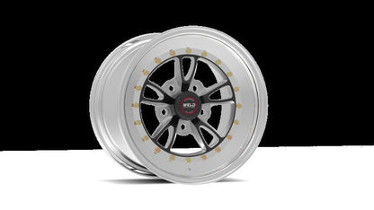 Weld Full Throttle 15x7 / 5x4.5 BP / 3.5in. BS Black Wheel - Polished Non Beadlock