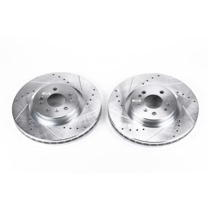 PowerStop Power Stop 07-09 Mercedes-Benz ML320 Front Evolution Drilled & Slotted Rotors - Pair