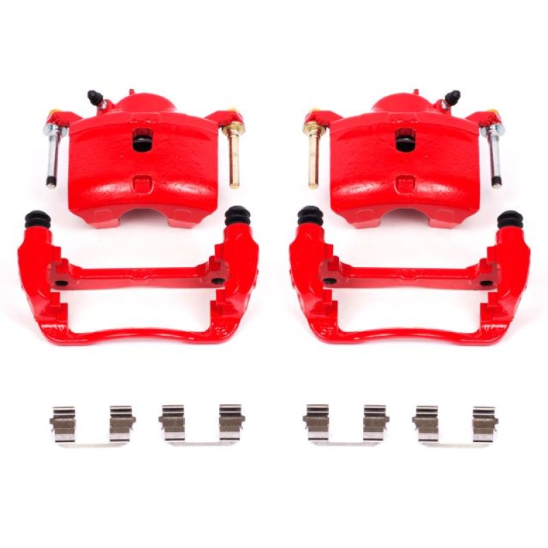 PowerStop Power Stop 13-15 Acura ILX Front Red Calipers w/Brackets - Pair