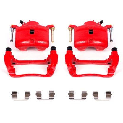 PowerStop Power Stop 13-15 Acura ILX Front Red Calipers w/Brackets - Pair