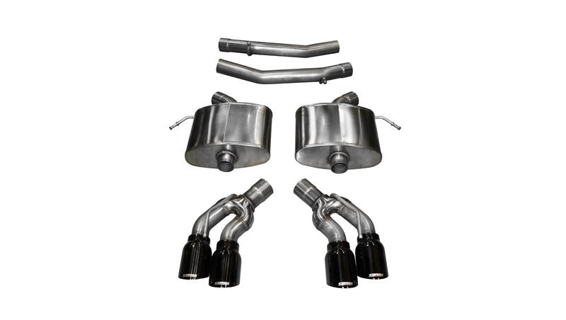 CORSA Performance Corsa 2016-2019 Cadillac CTS V 6.2L V8 2.75in Black Sport Axle-Back Exhaust
