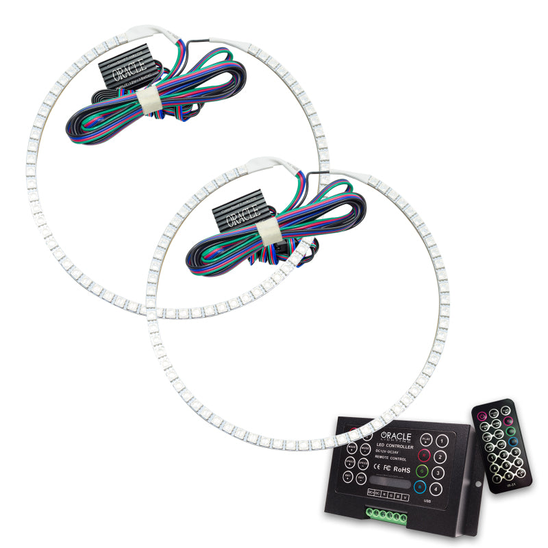 ORACLE Lighting Oracle Chevy Camaro Non-RS 14-15 Halo Kit Round Style - ColorSHIFT w/ 2.0 Controller