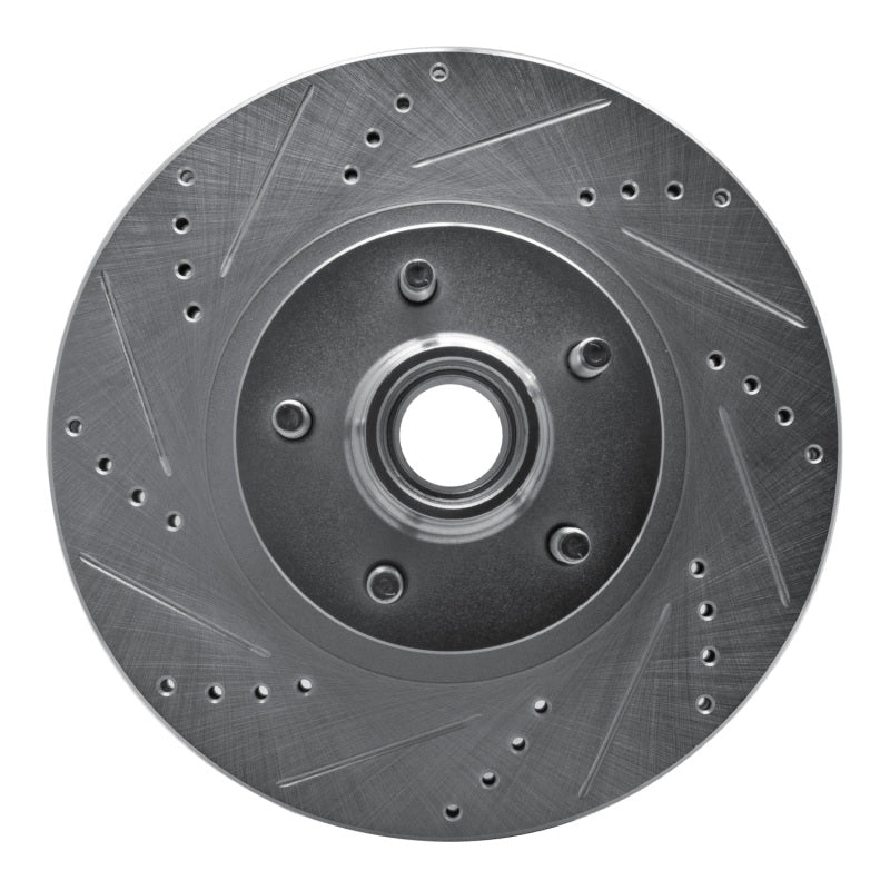 R1 Concepts R1 01-05 Ford Explorer Sport Trac Front Left Drilled & Slotted Silver Brake Rotor