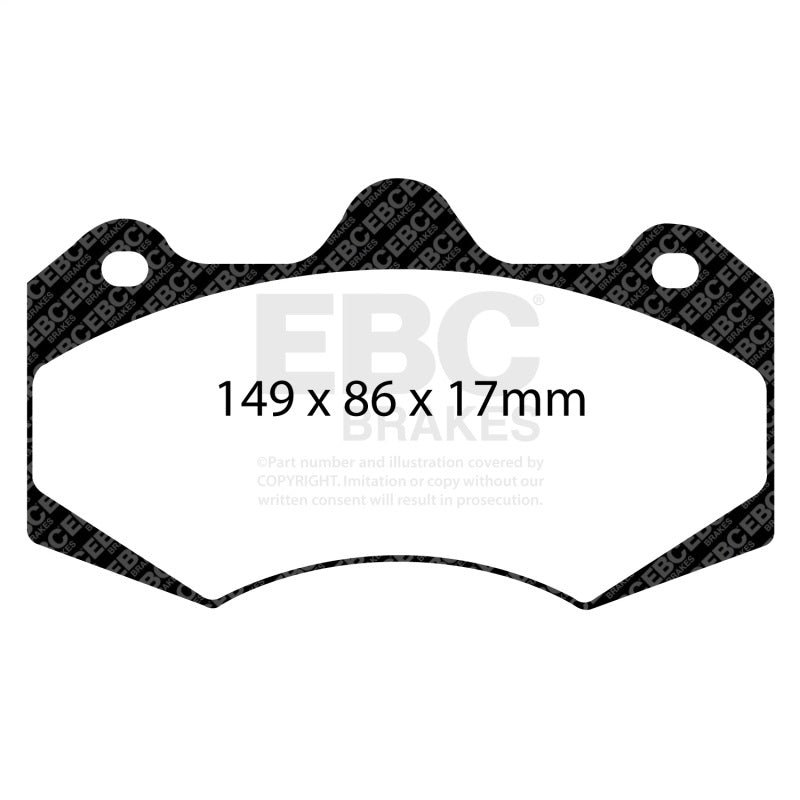 EBC 01-04 Aston Martin Vanquish 5.9 (AP Caliper) Yellowstuff Front Brake Pads