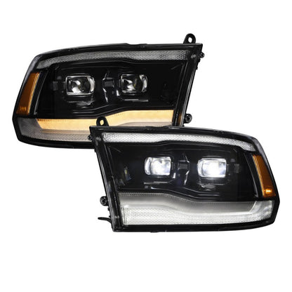 Form Lighting 2009-2018 Ram 1500/2500/3500 Sequential LED Projector Headlights (Pair)
