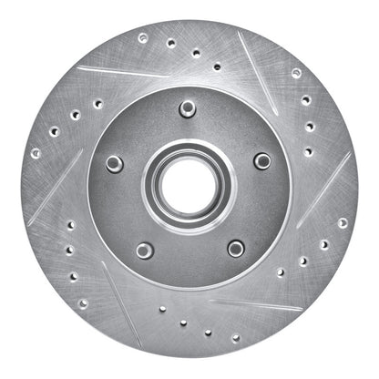 R1 Concepts R1 1978-1990 Buick Electra Front Right Drilled & Slotted Silver Brake Rotor