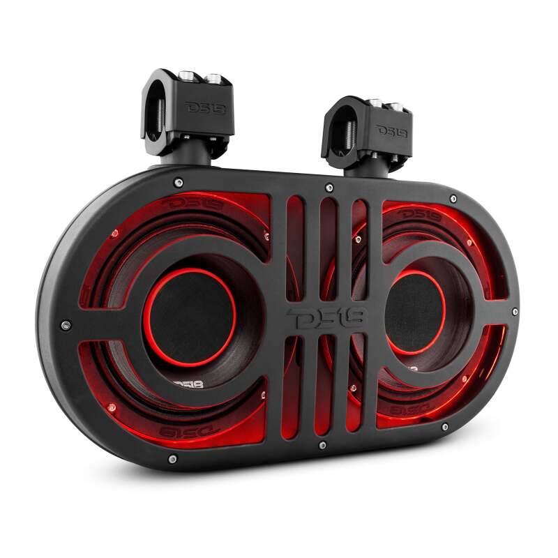 DS18 8in Rollcage Soundbar Loaded Built in RGB LED Lights 500 Watts RMS 2x PRO-HY8.4B Included