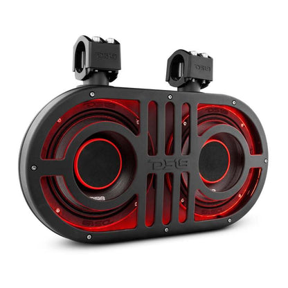DS18 8in Rollcage Soundbar Loaded Built in RGB LED Lights 500 Watts RMS 2x PRO-HY8.4B Included