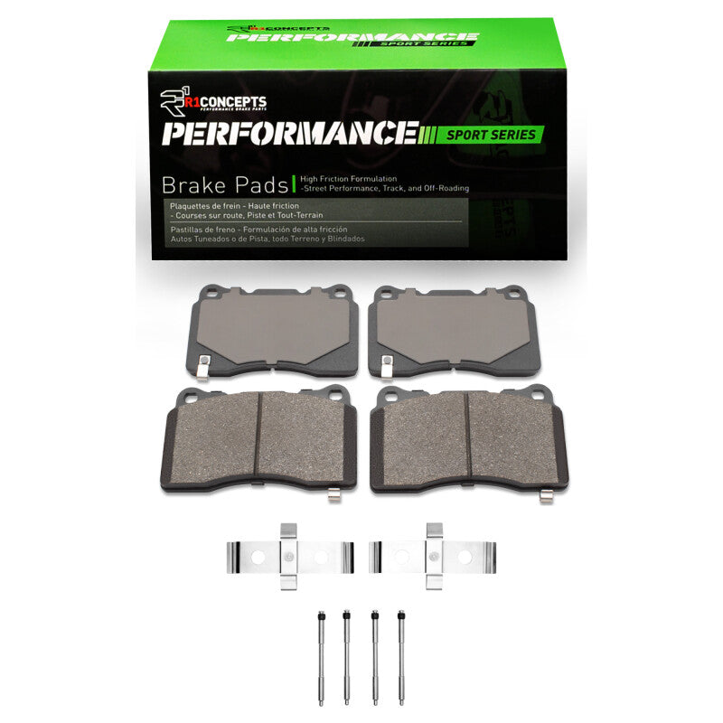 R1 Concepts R1 03-15 Mitsubishi Lancer Front Performance Sport Pads & Hardware Kit