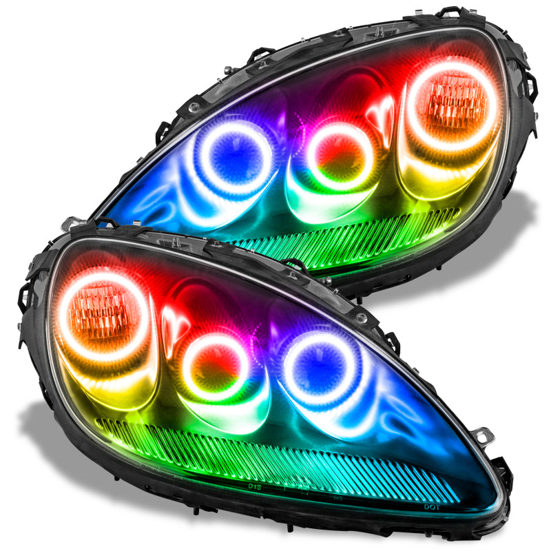 ORACLE Lighting Oracle Chevy Corvette C6 05-13 Halo Kit - Triple - ColorSHIFT w/o Controller