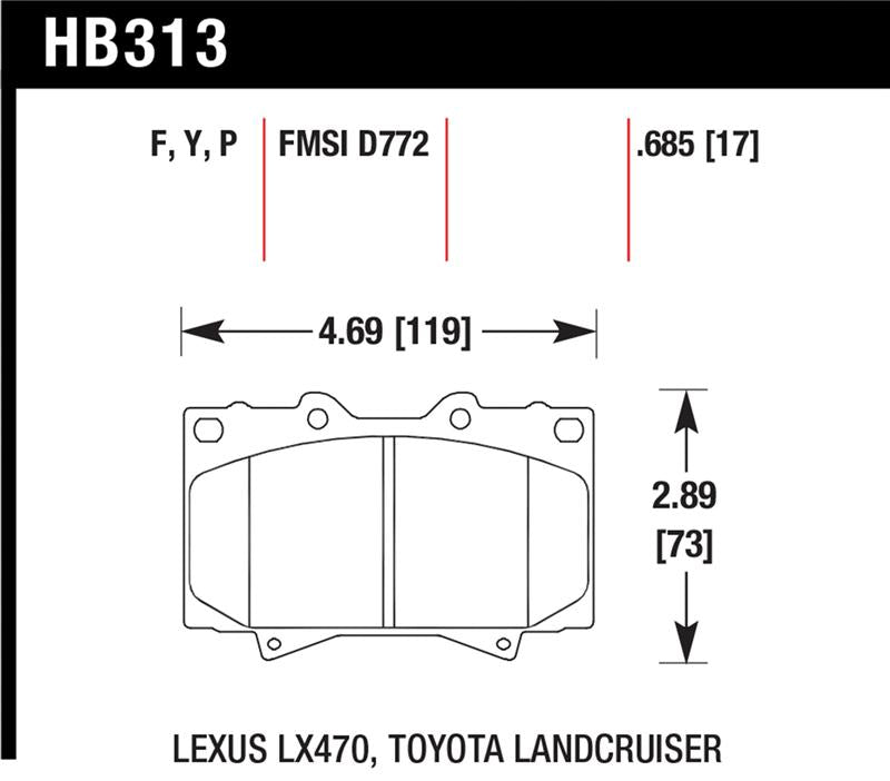 Hawk Performance Hawk Super Duty Street Brake Pads