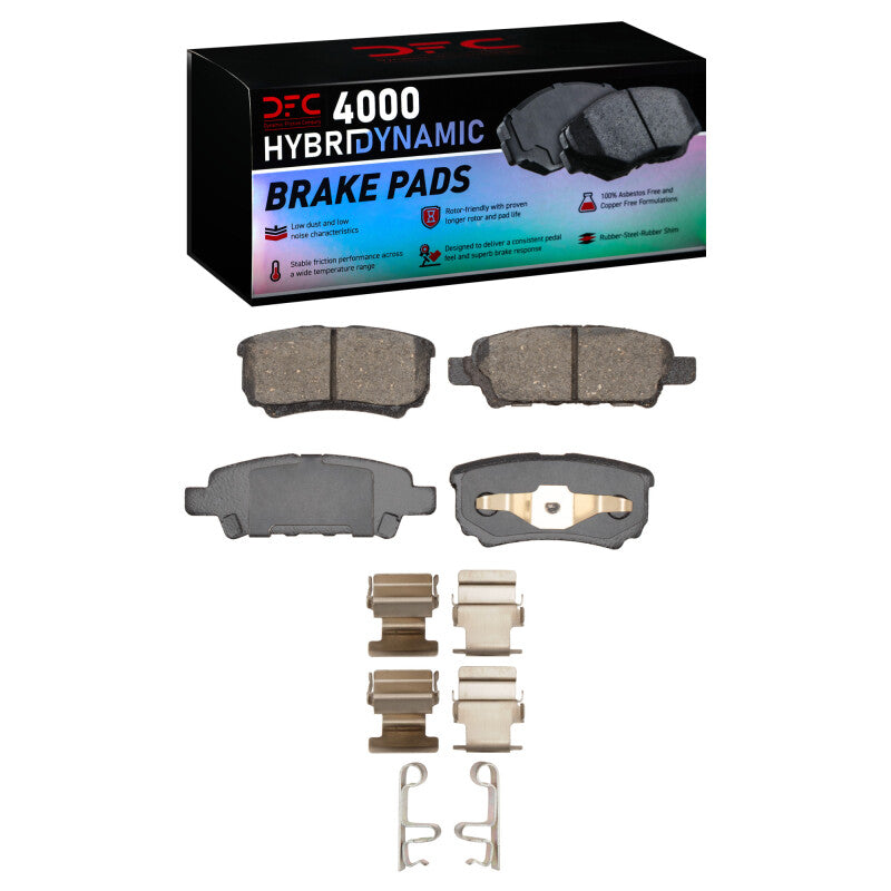 DFC 04-17 Chrysler 200 Rear 4000 HybriDynamic Brake Pads and Hardware Kit