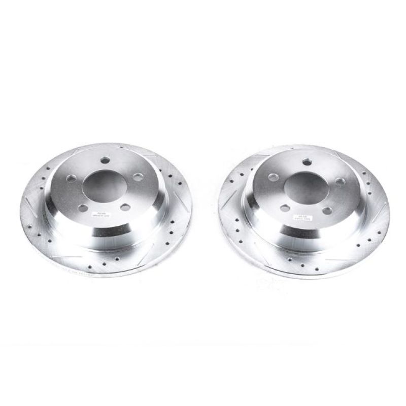 PowerStop Power Stop 93-98 Jeep Grand Cherokee Rear Evolution Drilled & Slotted Rotors - Pair
