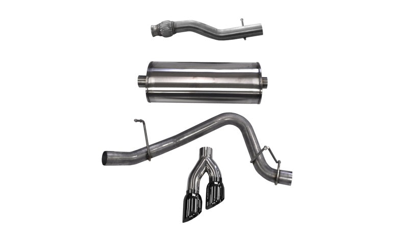 CORSA Performance Corsa 2015-2020 GMC Yukon XL 1500 5.3L V8 3in Cat-Back Single Side Exit Twin 4in Black Tips