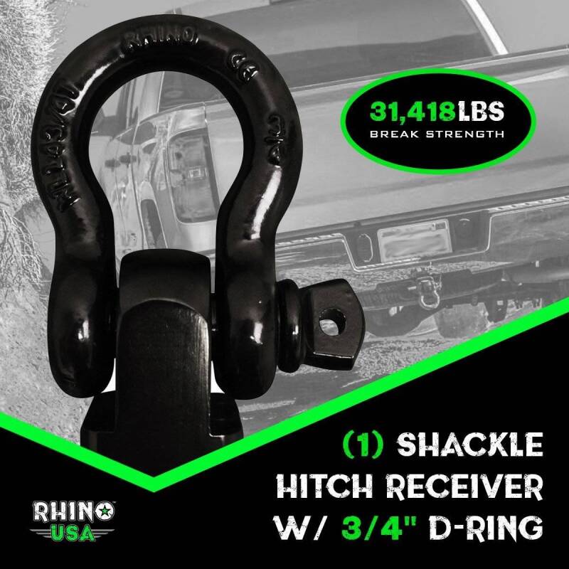 Rhino USA 30Ft Tow Strap/Hitch Combo