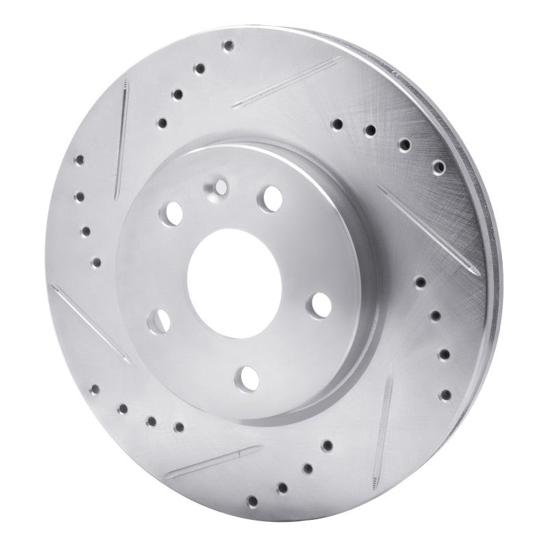R1 Concepts R1 79-85 Volkswagen Type 2 Front Left Drilled & Slotted Silver Brake Rotor