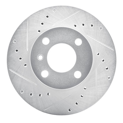 R1 Concepts R1 76-77 BMW 320I (USA/Canada) Front Left Drilled & Slotted Silver Brake Rotor