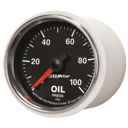 Autometer GS 52mm 0-100 PSI Mechanical Oil Pressure Gauge