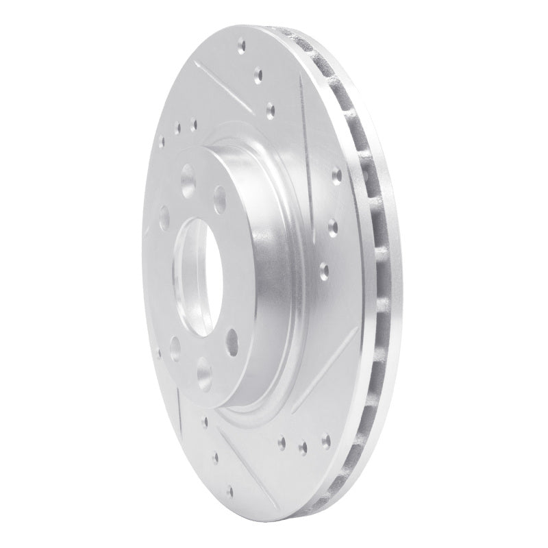 R1 Concepts R1 15-19 Renault Logan (Mexico) Front Right Drilled & Slotted Silver Brake Rotor