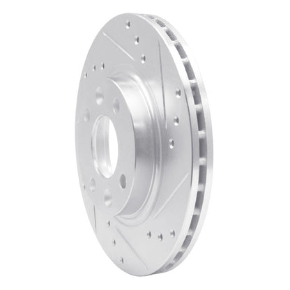 R1 Concepts R1 15-19 Renault Logan (Mexico) Front Right Drilled & Slotted Silver Brake Rotor