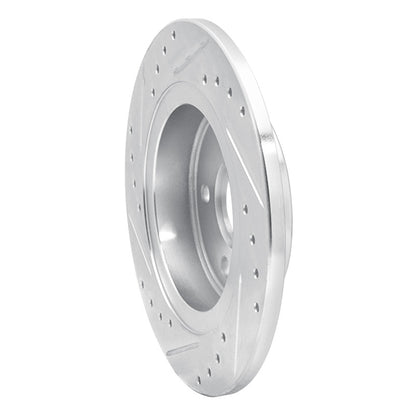 R1 Concepts R1 11-22 Buick Encore Rear Right Drilled & Slotted Silver Brake Rotor
