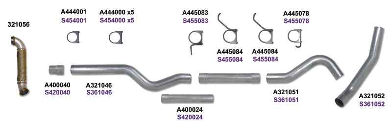Diamond Eye Performance Diamond Eye KIT 4in Catback MRP Single w/ TDP AL 06-07 Chevy/GMC 6.6L Duramax 2500/3500
