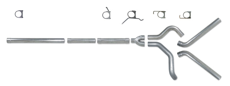 Diamond Eye Performance Diamond Eye KIT 4in Catback MFLR RPLCMENT PIPE DUAL SS: 2004.5-2007.5 DODGE CUMMINS 600