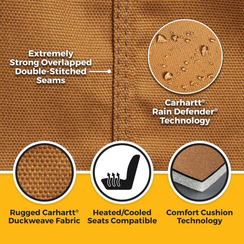 Covercraft 2025+ Chevrolet Suburban/Tahoe/GMC Yukon 1st Row Bucket Seat Cover - Carhartt Brown