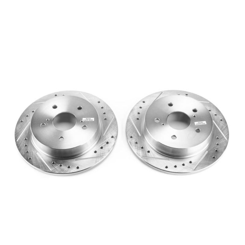 PowerStop Power Stop 10-13 Suzuki Kizashi Rear Evolution Drilled & Slotted Rotors - Pair