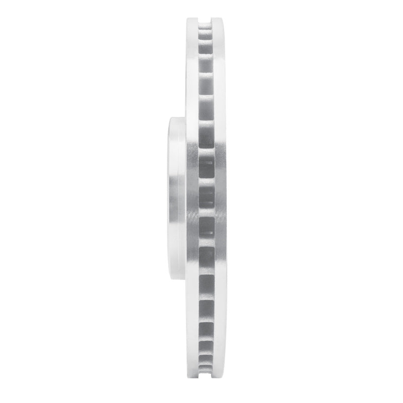 R1 Concepts R1 2012-2018 Audi A6 (USA/Canada) Front Right Drilled & Slotted Silver Brake Rotor