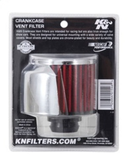 K&N Engineering K&N 1in Flange L x 3in OD x 2.5in Height Clamp On Crankcase Vent Filter