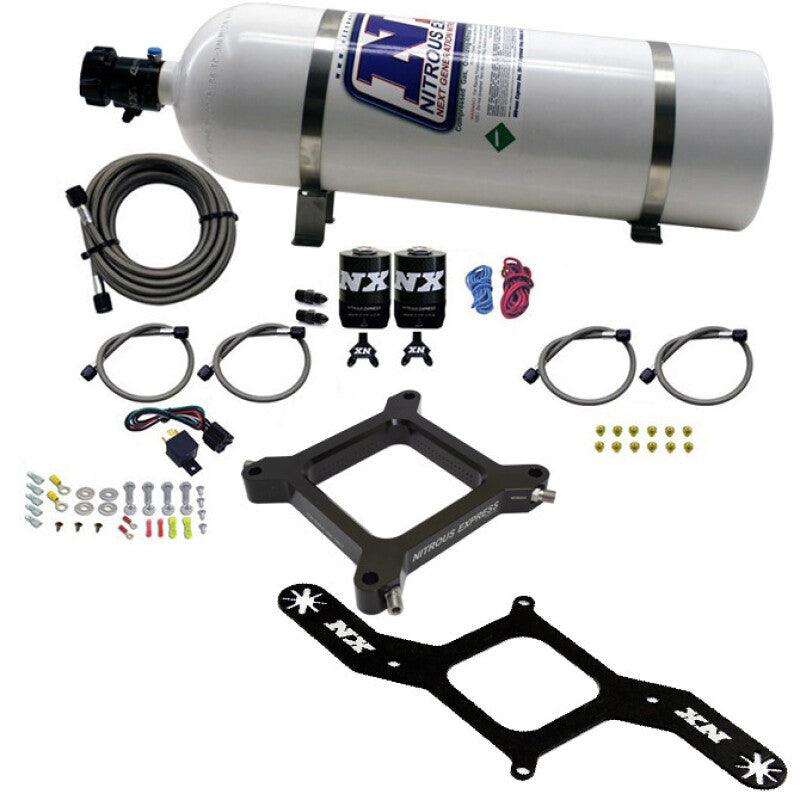 Nitrous Express 4150 Assassin Plate Stage 6 Alcohol 50-300HP (15lb Bottle)